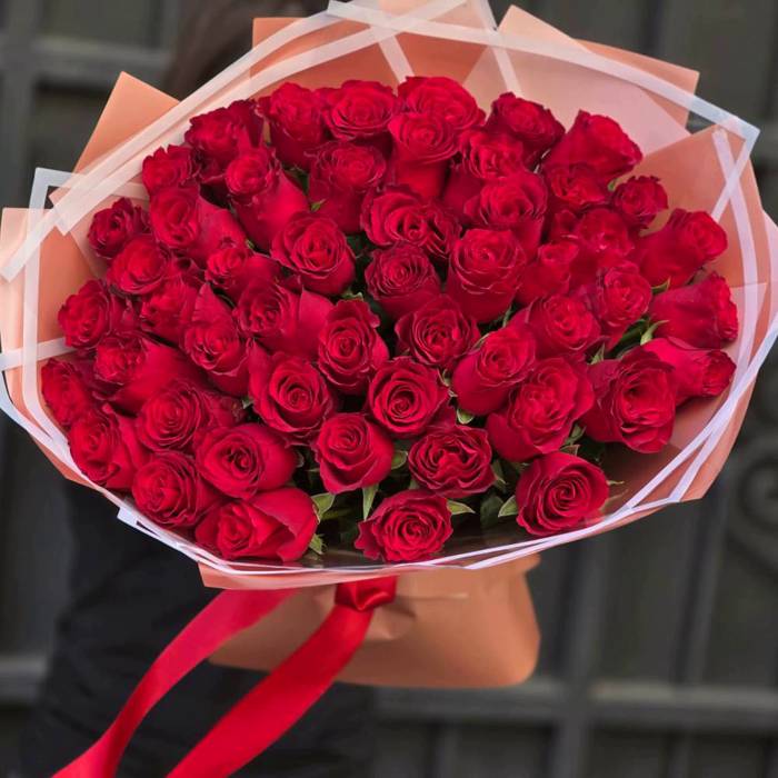 Акция! Букет из 51 красной розы