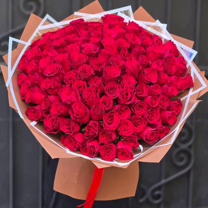 Акция! Букет из 101 красной розы